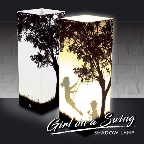 Girl on a Swing Shadow Lamp